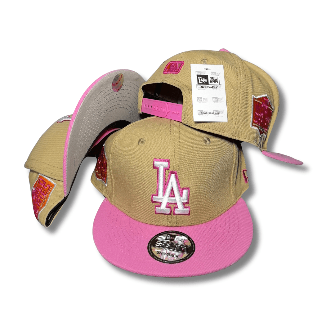 Men's Los Angeles Dodgers New Era Orange/Pink 2020 World Series Mango Passion 59FIFTY Cap
