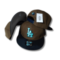 Men's Los Angeles Dodgers New Era Brown/Navy Walnut 9FIFTY Snapback Cap