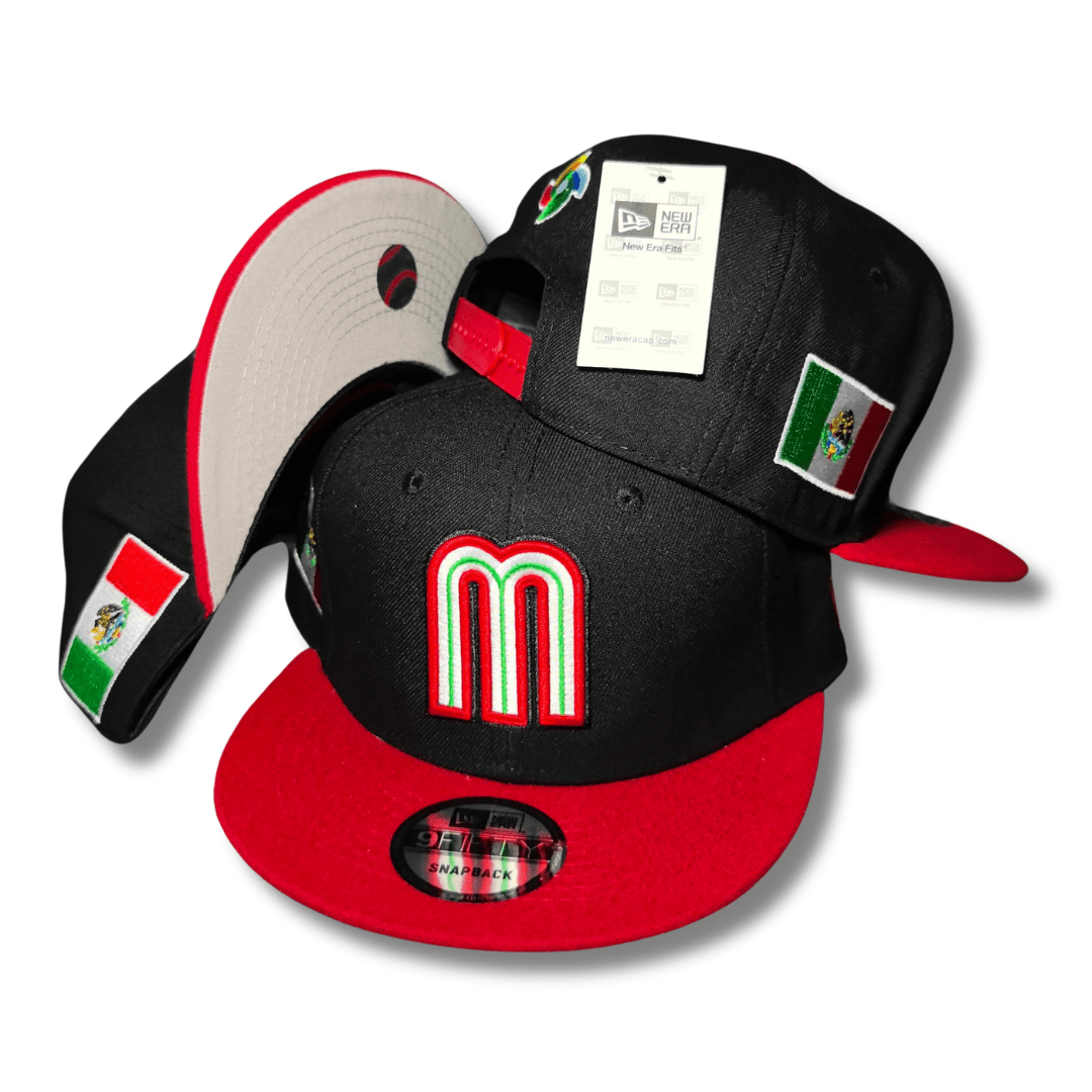 New Era 59FIFTY Mexico World Baseball Classic Hat Black, Red