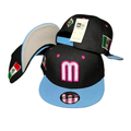 New Era 59FIFTY Mexico World Baseball Classic Hat Black, Light blue