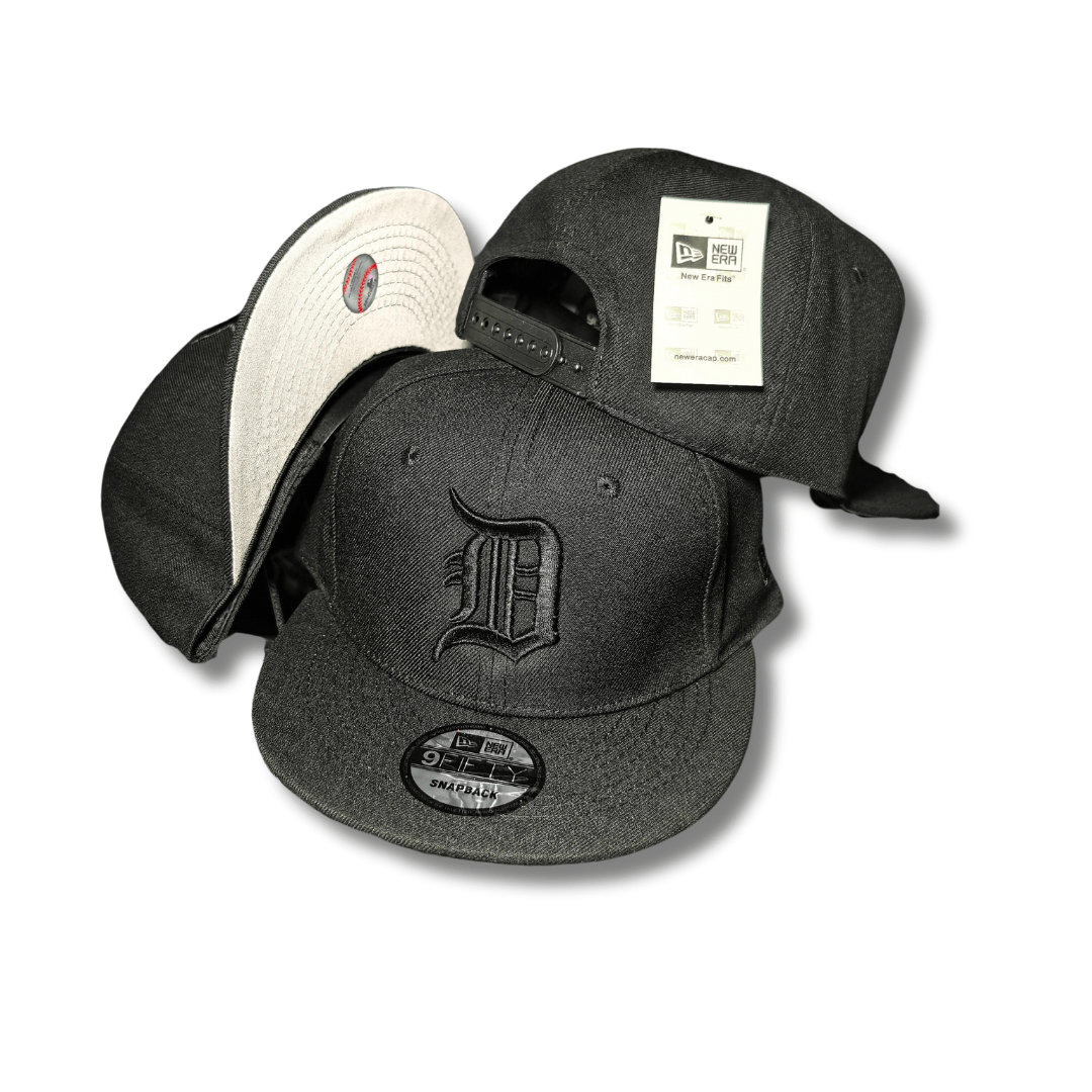 New Era Flat Brim 9FIFTY Heather Jersey Detroit Tigers MLB Stone Snapback Cap