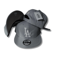 Los Angeles Dodgers Gray with White Embroidered Logo Snapback Cap