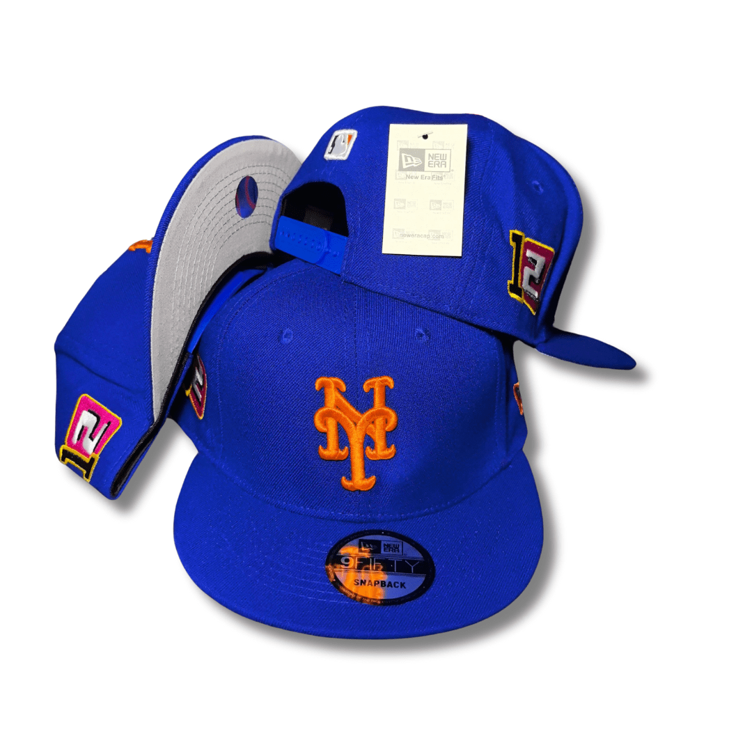 New York Mets Royal Blue with 12-Time Champions Patch Snapback Cap