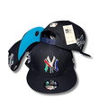 New Era Men's Navy and Black Hat 9FIFTY - Snapback