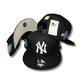 New York Yankees 9FIFTY with Blue Side Patches Black and Gray Snapback Cap