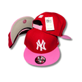 New York Yankees 9FIFTY with Pink Visor Red and Pink Snapback Cap