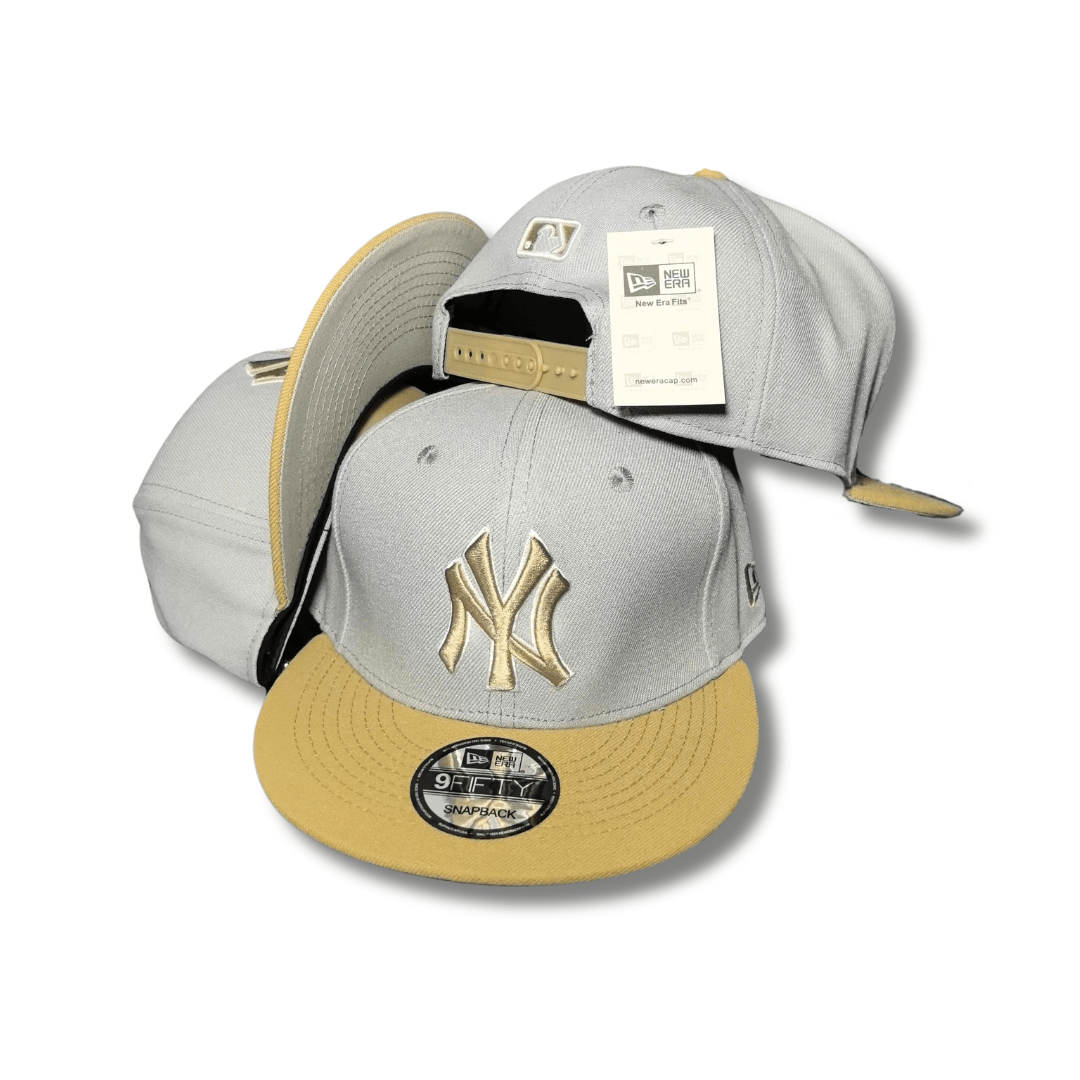 New York Yankees 9FIFTY with Gold Logo Gray and Gold Snapback Cap