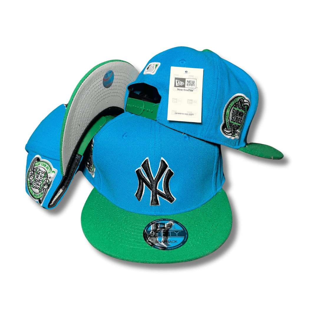New York Yankees 9FIFTY with Subway Series Patches Blue and Green Snapback Cap