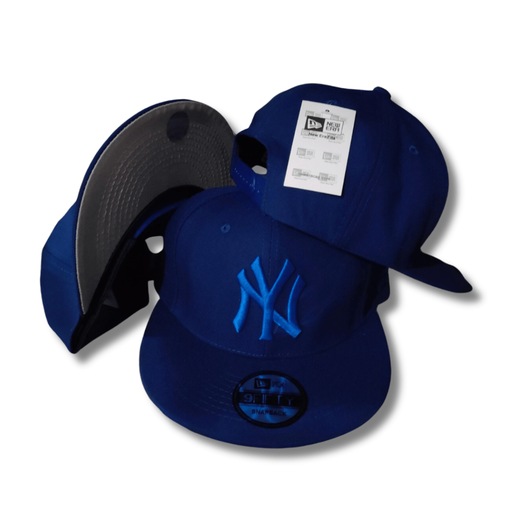 New York Yankees Royal Blue with Matching Embroidered Logo Snapback Cap