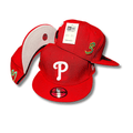 Philadelphia Phillies Red with White Embroidered Logo and Side Details Snapback Cap