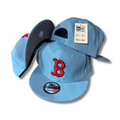 Boston Red Sox Light Blue Red Embroidered Logo Snapback Cap