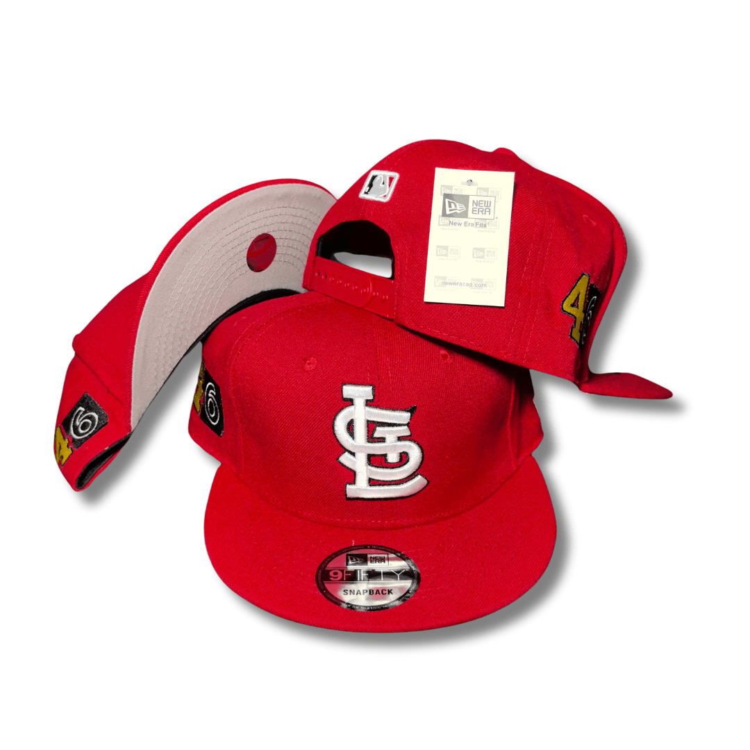 St. Louis Cardinals Red with Special Side Patches Snapback Cap
