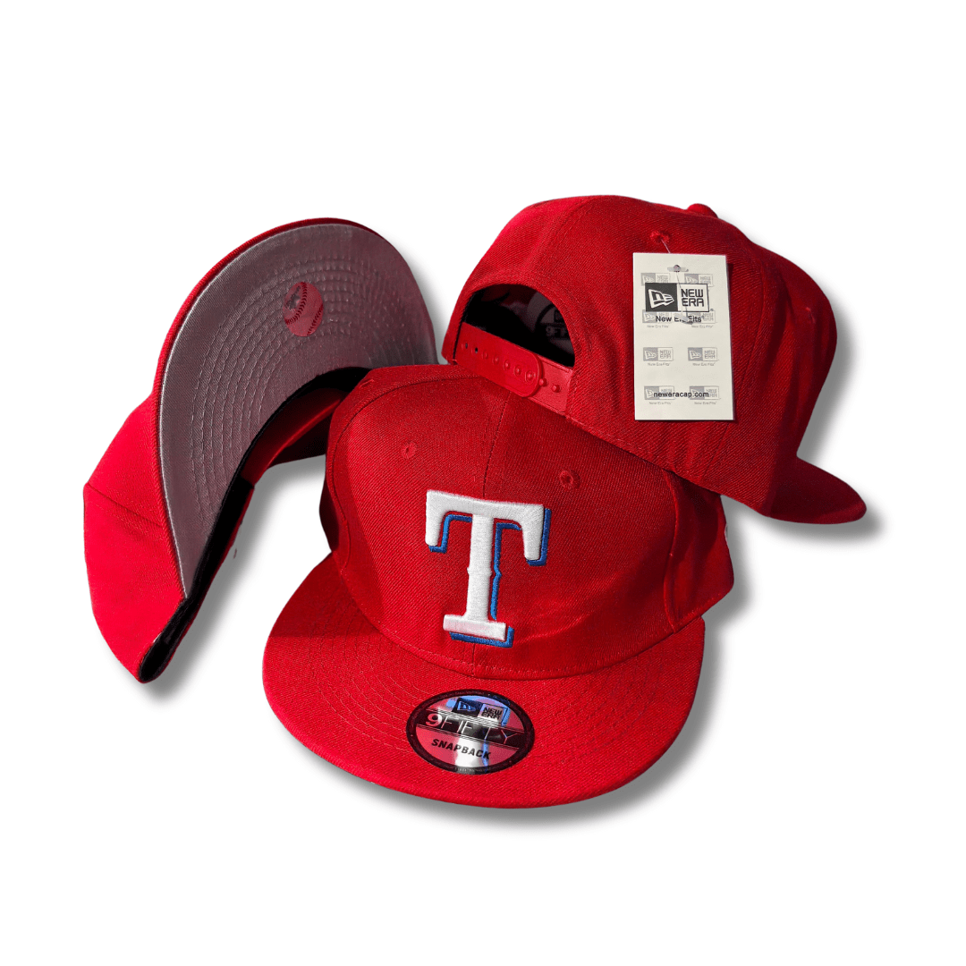 Texas Rangers New Era 9FIFTY with Grey Underbill Red Snapback Cap