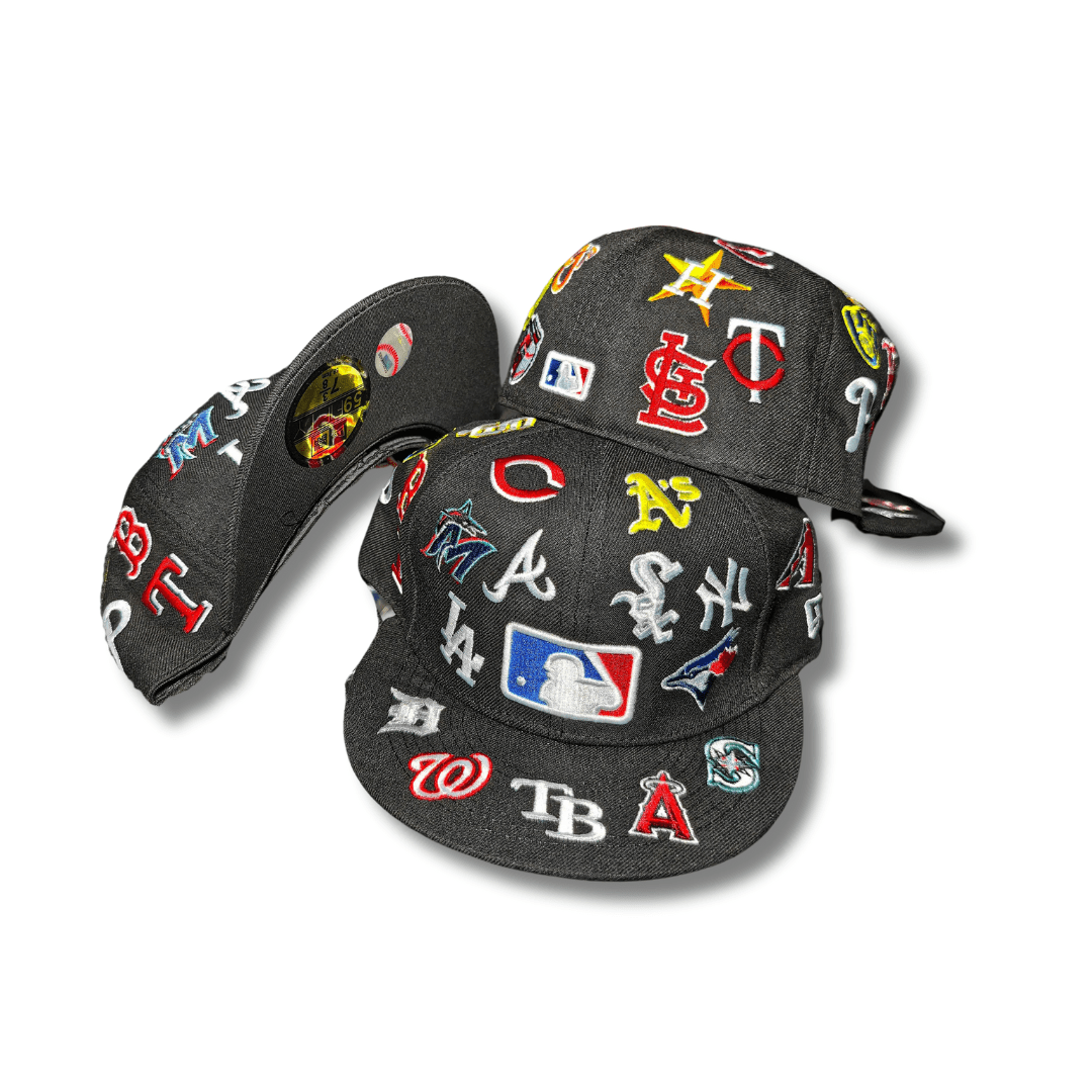 New Era Multi-Logo MLB 59FIFTY with MLB Logo Black Cap