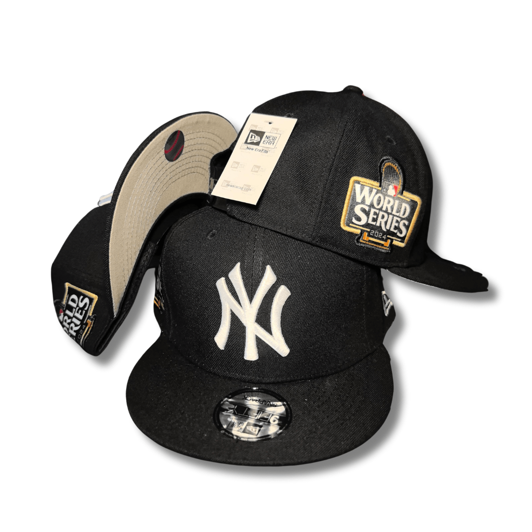 New York Yankees New Era 9FIFTY with 2024 World Series Patch Black Snapback Cap