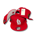 St. Louis Cardinals 9FIFTY Vibrant Red with Embroidered Logos Snapback Cap