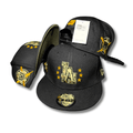 Los Angeles Dodgers Black with Gold Embroidered Stars and Camo Accents Snapback Cap