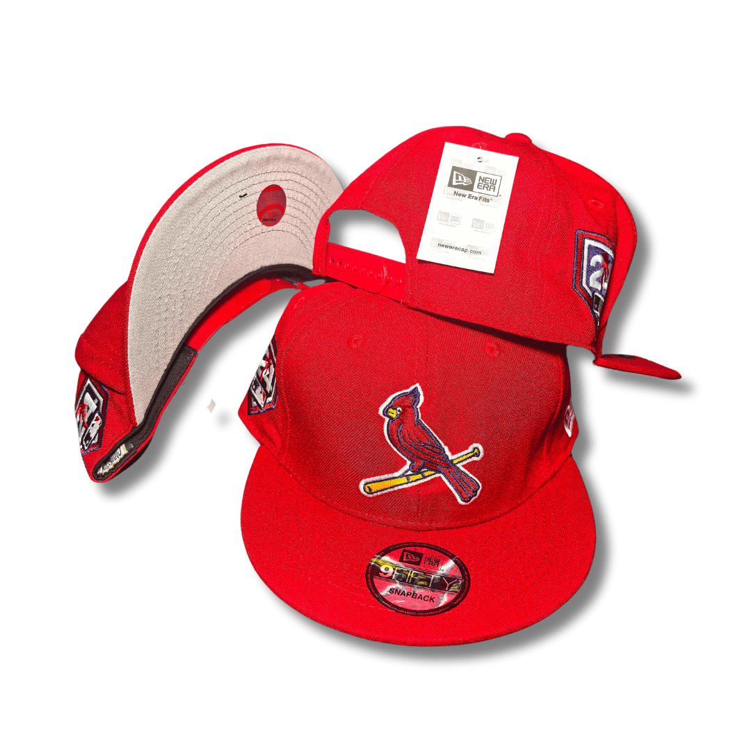 St Louis Cardinals Bird on Bat 2006 World Series Patch New Era Red 9FIFTY Snapback Cap