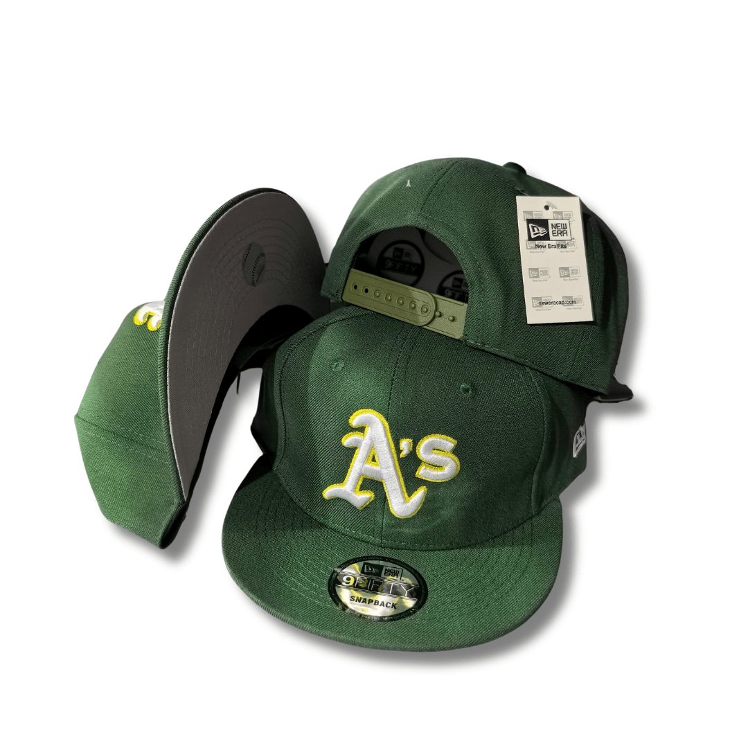 Oakland Athletics New Era 9FIFTY Classic Green and Yellow Snapback Cap