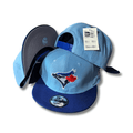 Toronto Blue Jays New Era 9FIFTY Light Blue and Royal Blue with Red Maple Leaf Logo Snapback Cap