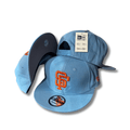 San Diego Padres New Era 9FIFTY Light Blue with Orange Logo Snapback Cap