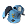 San Diego Padres New Era 9FIFTY Light Blue with Yellow Logo Snapback Cap