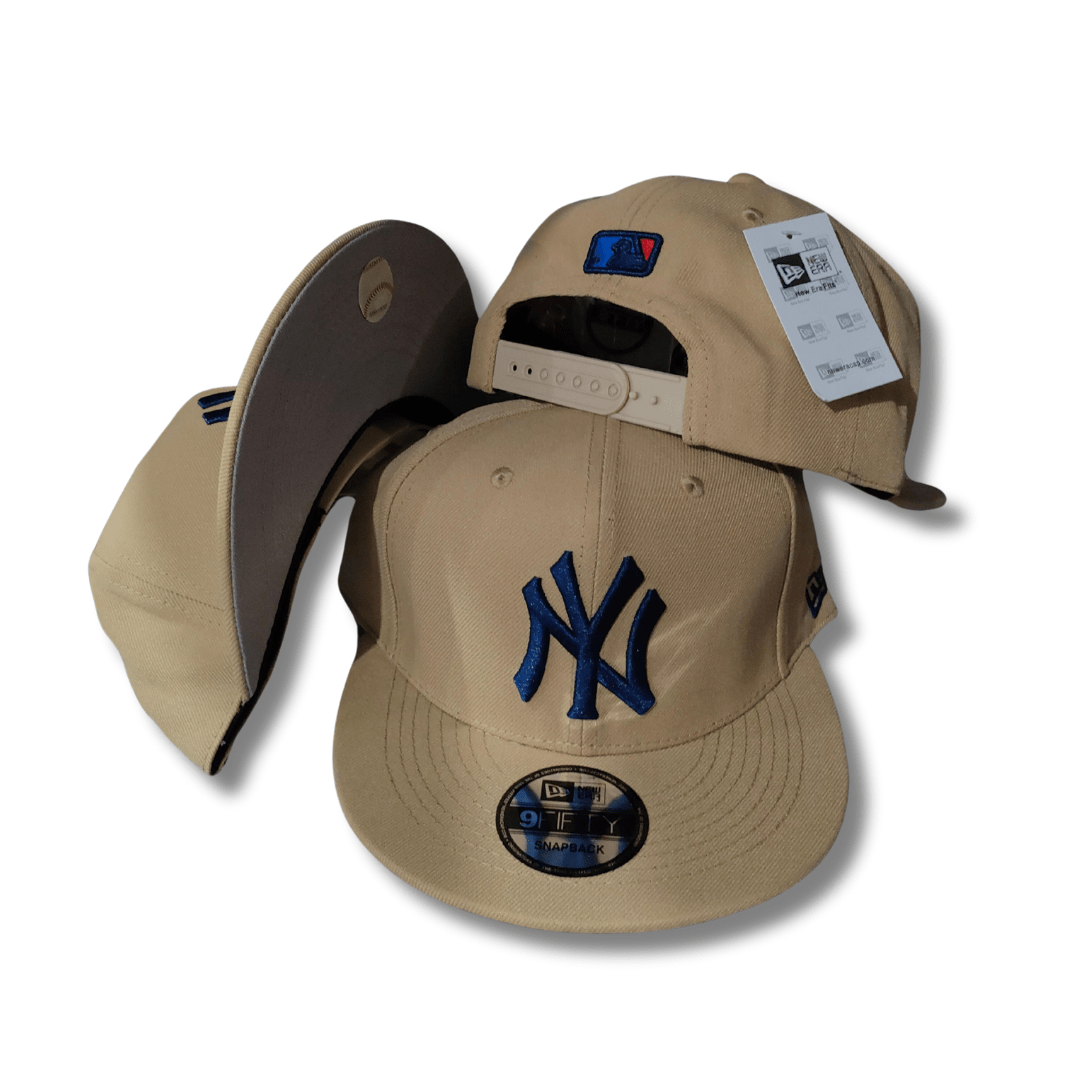 New York Yankees New Era 9FIFTY Tan and Navy Blue Snapback Cap