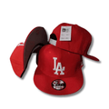 Los Angeles Dodgers Red Classic White Logo Snapback Cap