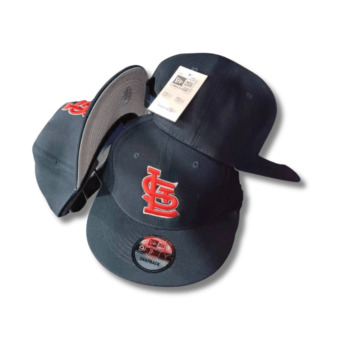 St. Louis Cardinals Navy Blue Red Logo Snapback Cap
