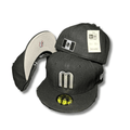Team Mexico with Iridescent black Logo and Mexican Flag Patch Black Fitted Cap