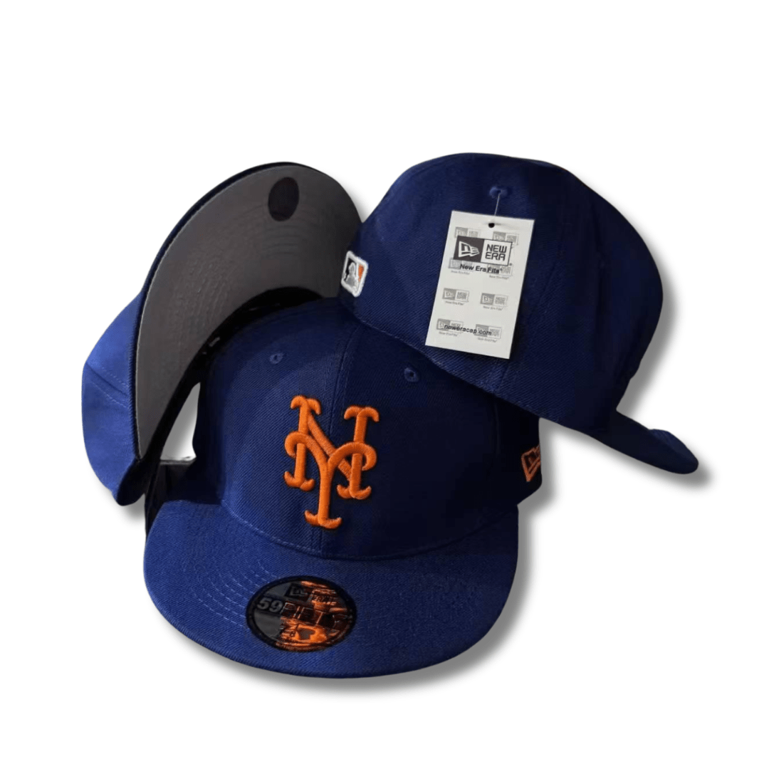New York Mets MLB Cap with Classic Team Logo Royal Blue - Fitted