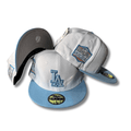 Los Angeles Dodgers 2020 World Series Fitted Hat Light Blue and White - Fitted