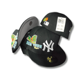New York Yankees Black Embroidered Map Edition Fitted Cap