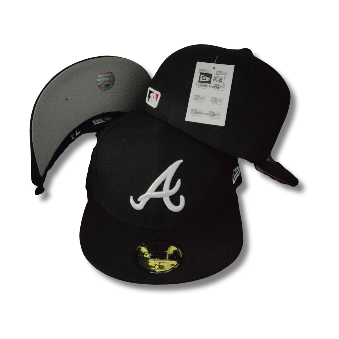 Atlanta Braves New Era Black/White 2000 All Star Game Side Patch 59FIFTY Cap