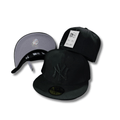 New York Yankees Blackout All Black with Tonal Logo Snapback Cap