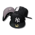 New York Yankees Black with NY Logo Fitted Cap