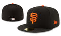 San Francisco Giants Fitted Hat - Black with Orange Logo