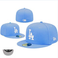 Los Angeles Dodgers Classic Hat with Gray Undervisor - Light Blue
