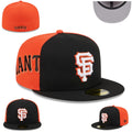 San Francisco Giants Black and Orange Fitted Cap with Logo