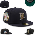 Detroit Tigers 75th Anniversary Fitted Hat - Navy with Gold Detailing
