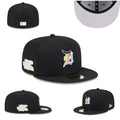Detroit Tigers Custom Fitted Hat with Multicolor Logo and Gray Underbrim - Black