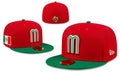 Mexico World Baseball Classic 59FIFTY Hat - Red and Green with Flag Patch
