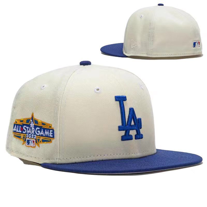Los Angeles Dodgers 2022 All-Star Game 59FIFTY Hat - Cream and Blue with Exclusive Patch