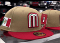 Mexico World Baseball Classic 59FIFTY Hat - Tan and Red with Flag Patch