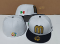 Mexico World Baseball Classic 59FIFTY Hat - White and Black with Gold "M" Logo