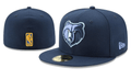 Memphis Grizzlies NBA Snapback Cap with Embroidered Bear Logo - Navy