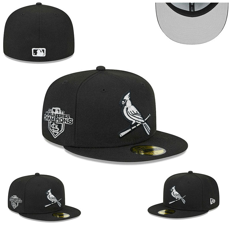 St. Louis Cardinals 2011 World Series Champions Snapback Hat - Black