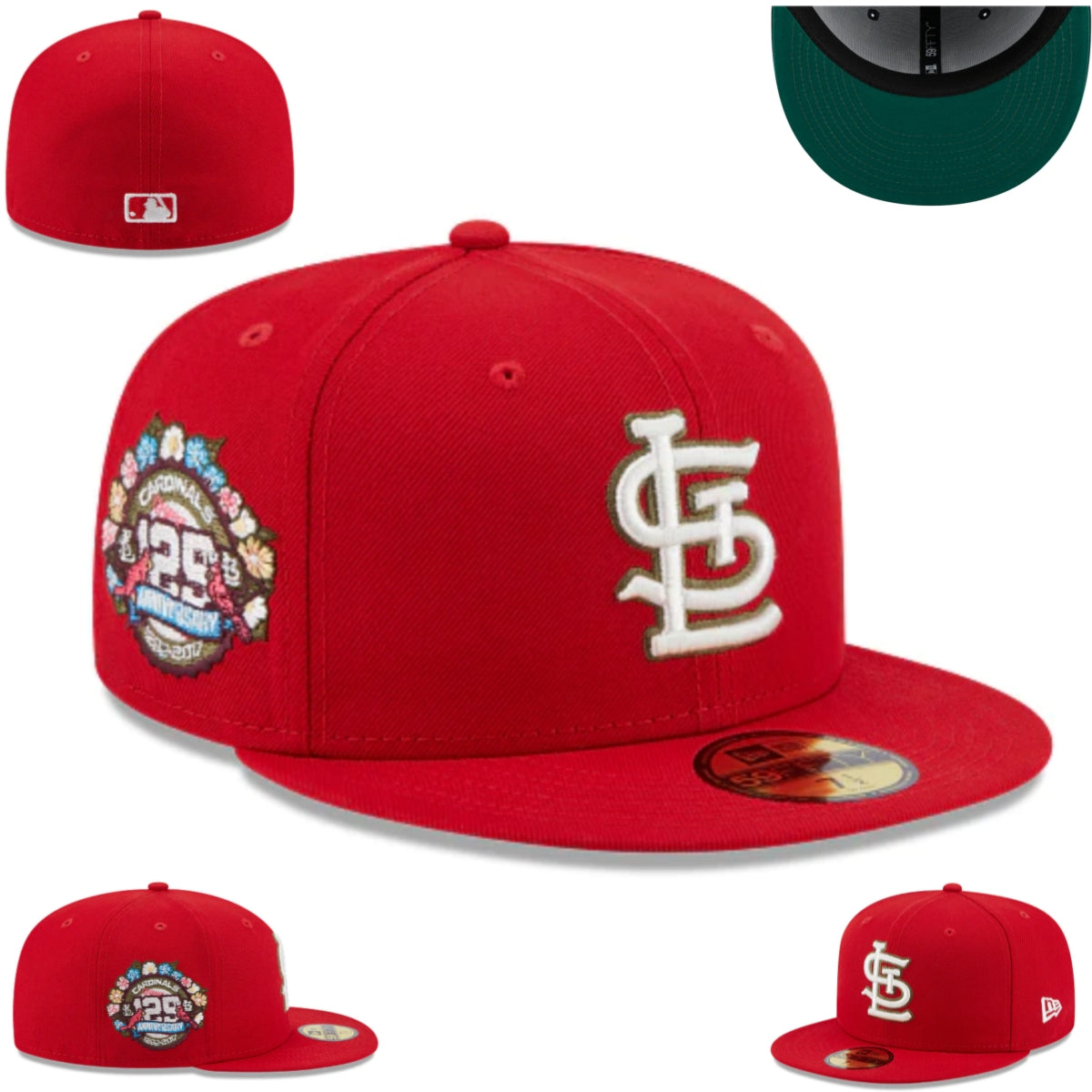 St. Louis Cardinals 125th Anniversary Snapback Cap - Red