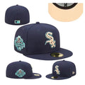 Chicago White Sox Fitted MLB Hat with 2003 All-Star Game Patch and Aqua Accents - Navy Blue