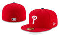 Philadelphia Phillies On-Field Fitted MLB Hat - Red